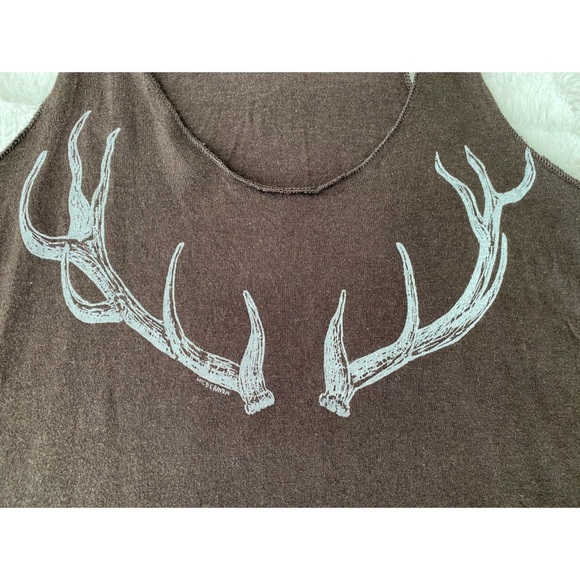 Stag horn tank top. Size Small. Made in Canada - Picture 3 of 4